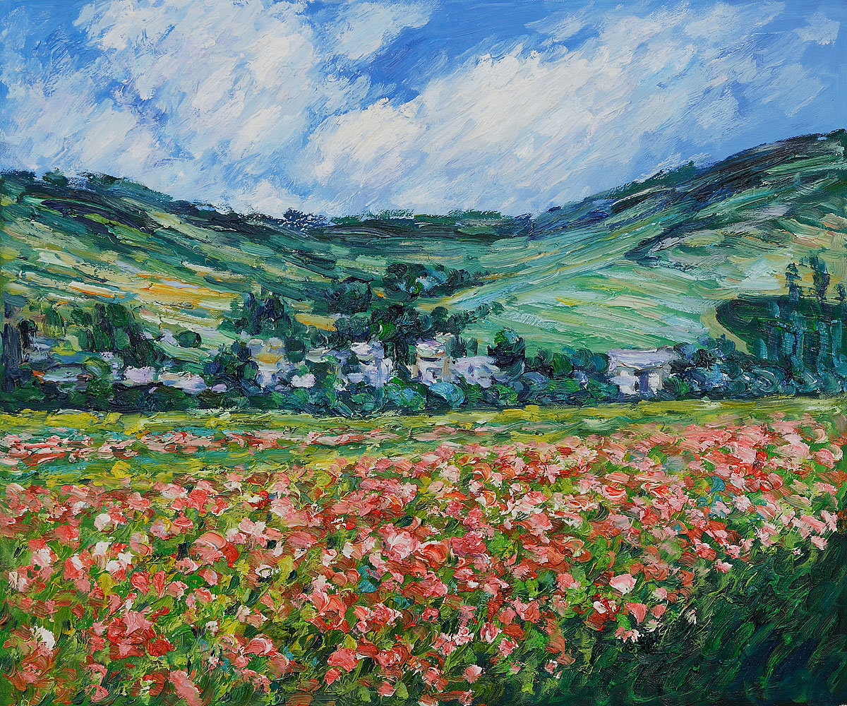 Poppy Field near Giverny by Claude Monet